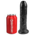 King Cock Realistic Dildo with Movable Foreskin Black 7 - Image 5