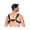 Leather Cross Harness by BONDAGE PLAY image 2