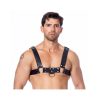 Leather Cross Harness by BONDAGE PLAY