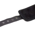 Leather Handcuffs with Big Hoops Black - Image 7