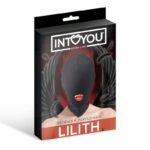 Lilith Incognito Mask with Opening in the Mouth Black - Image 2