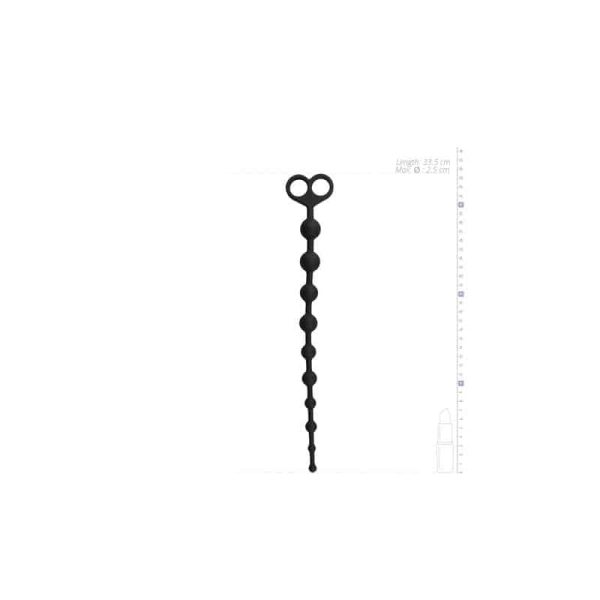 Long Anal Beads Black - Image 4