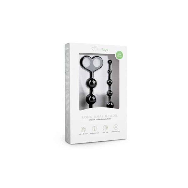 Long Anal Beads Black - Image 5
