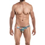 Low-Rise-Bikini-Slip mit provokantem Cartoon