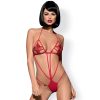 Luiza Teddy Red Size S/M by OBSESSIVE