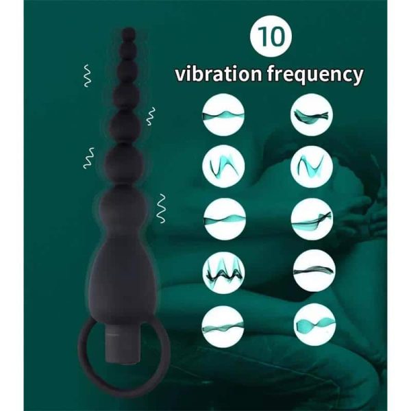 Marbe Anal Chain with Vibration USB Silicone - Image 7