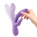 Mauve Mauve Liquefied Silicone Unibody Vibe USB Purple - Image 4