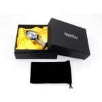 Metal Butt Plug RoseBud Classic with Black Jewel Size L - Image 2