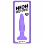 Neon Butt Plug Purple - Image 2