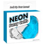 Neon Furry Cuffs Blue - Image 2