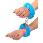 Neon Furry Cuffs Blue - Image 3