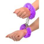 Neon Furry Cuffs Purple - Image 3