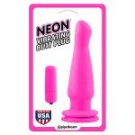 Neon Vibrerende Butt Plug Pink