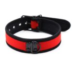 Neoprene Puppy Collar Adjustable Red - Image 2