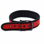 Neoprene Puppy Collar Adjustable Red - Image 3