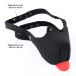 Neoprene Puppy Face Mask Adjustable and Desmontable Black - Image 9