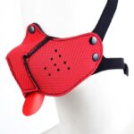 Neoprene Puppy Face Mask Red - Image 3