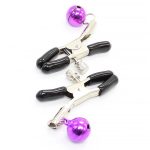 Nipple Clamps with Purple Bell - Image 2