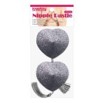 Nipple Covers Reusable Silver Glitter - Image 2