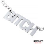 Nipple clamps with Chain  - Bitch - Image 2