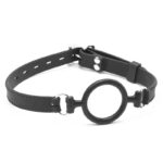 O Ring Ball Gag 5 cm Black - Image 3