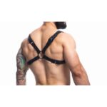 Party Black Chest Harness Adjustable One Size - Image 2