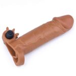 Penis Sleeve with Vibration Add 2 Pleasure X Tender Brown - Image 2