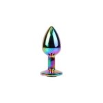 Rainbow Gem Multicolored Anal Plug with Jewel Size S - Image 2