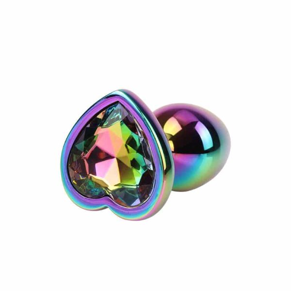 Rainbow Heart Gem Plug Size S - Image 3