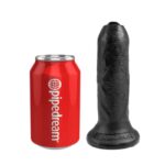 Realistic Dildo with Movable Foreskin Black 6 - Image 5