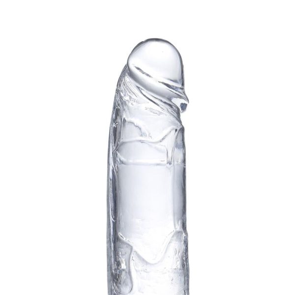 Realistic Dildo with Testicles Crystal Material 18 cm - Image 5