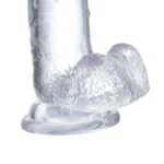 Realistic Dildo with Testicles Crystal Material 18 cm - Image 6