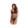 Redella Chemise og G-streng Sort fra OBSESSIVE