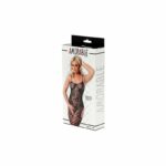 Floral Open Catsuit Black One Size - Image 2