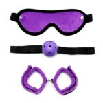 3 Pieces Bondage Set Purple - Image 2