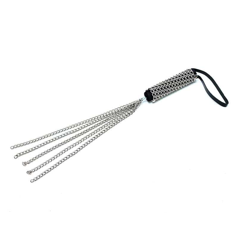 Rimba-Bondage-Play-Flogger-50-cm-with-Metal Flogger Metal 50 cm - Image 1