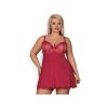 Rosalyne Babydoll and Thong Red Size S/M by OBSESSIVE image 2