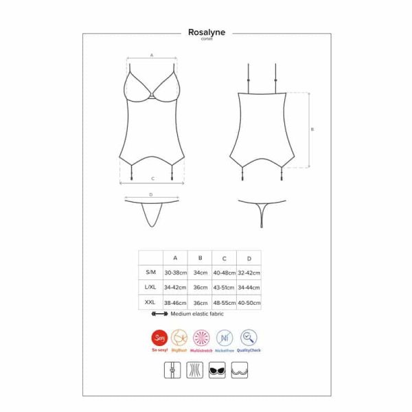 Rosalyne Corset and Thong Red - Image 5