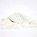 Sequin Nipple Cover with Tassel White - Image 4