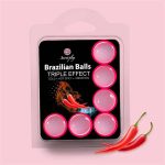 Set 6 Brazilian Balls Triple Effect (Heat, Cold and Vibration)
