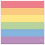 Set of 20 Napkins with the LGBT+ Colors