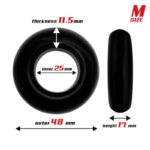 Set of 3 Cock Rings Flexible Black - Image 3