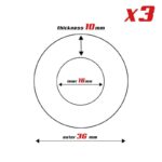 Set of 3 Penis Ring 3 Colors 1.6 cm - Image 2