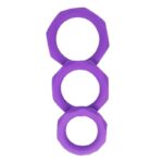 Set of 3 penis rings Silicone Purple - Image 2