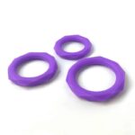 Set of 3 penis rings Silicone Purple - Image 4