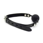 Silicona Ball Gag 4 cm with Padlock Black - Image 2