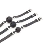 Silicone Breathable Ball Gag 5 cm Size L Black - Image 3