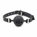 Silicone Breathable Ball Gags 4,5 cm Size M Black - Image 2