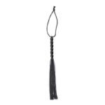 Silicone Flogger with 6 Beads Handle 26 cm Black - Image 2