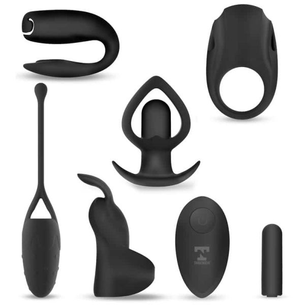 Sex-i-ett vibrerande kula och 6 silikontillbehörssats - Bild 2